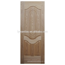 madera natural tablero de la puerta piel de la puerta moldeada pieles madera roble chapa puerta piel